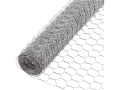 RETE TRIPLA TORSIONE ZINCATA 19/2 H 1,00X 50 MT FILO 0,6 PER POLLI E GALLINE