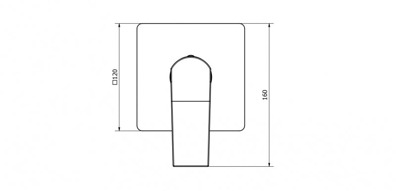 Miscelatore incasso doccia cromato - serie: merida - marca: teorema