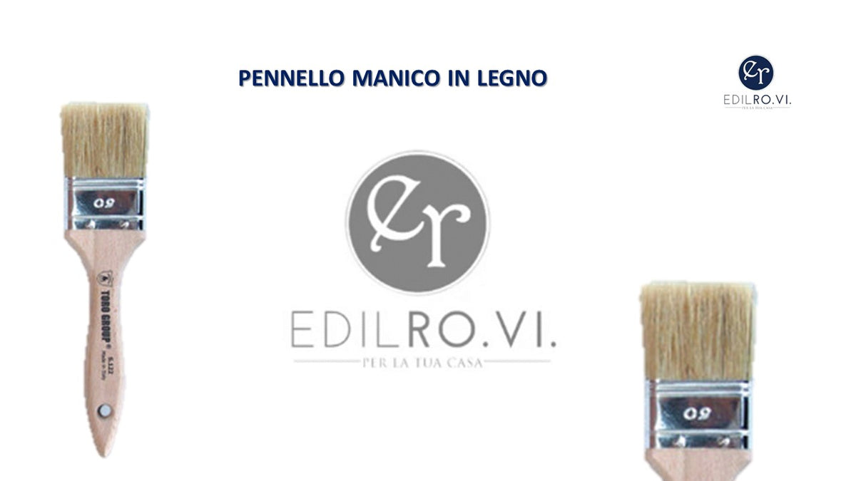 Pennello manico in legno