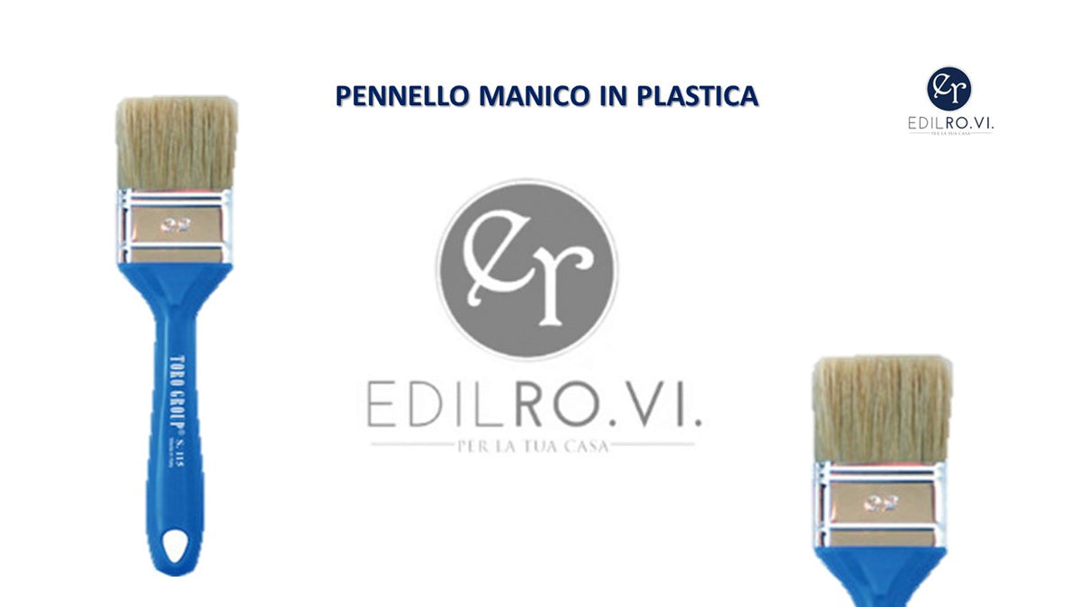 Pennello manico in plastica