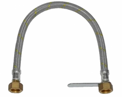 TUBO GAS FLESSIBILE PERCENTRALINA BOMBOLA 1/2" LACCIO GAS TRECCIA ACCIAIO 50/80