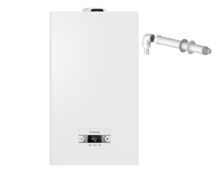 CALDAIA BERETTA a Condensazione BLR 25C Low Nox Metano Completa Di Kit Fumi