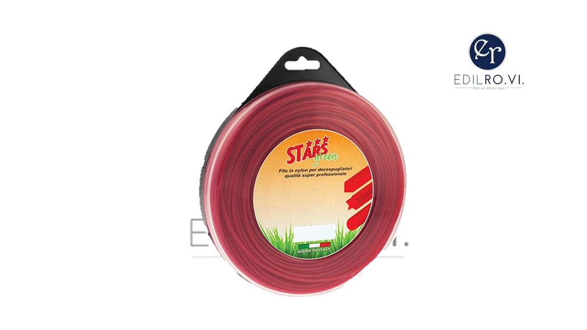 Filo Nylon Decespugliatore "Stars" – Tondo Ø 3,3 mm x 15 m