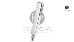 Doccetta Cube Monogetto in Ottone Cromato