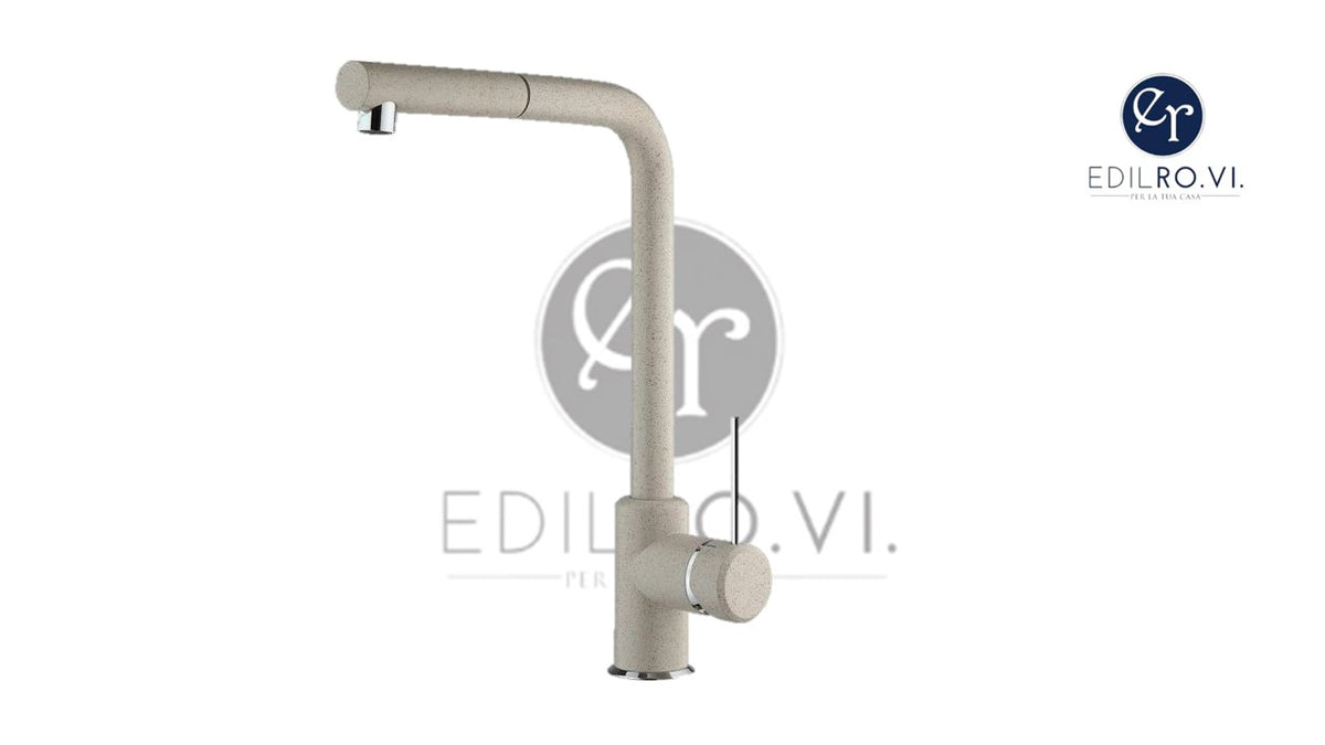 Miscelatore Lavello Cucina con Doccia Estraibile –Finitura Granito Avena Donalbi