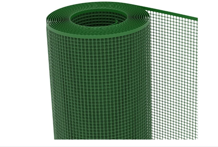 Rete Trikal in PVC 10x10 H 100 cm rotolo 50MT VERDE