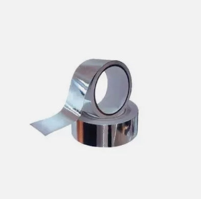 NASTRO ALLUMINIO ADESIVO ALTE TEMPERATURE E BASSE MM 50 X50 TUBI STUFE E CALDAIE
