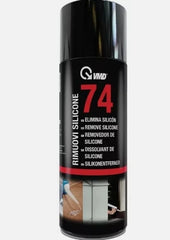 VMD RIMUOVI ELIMINA SCIOGLI SILICONE SOLVENTE SPRAY 400ML VETRO PLASTICA 74