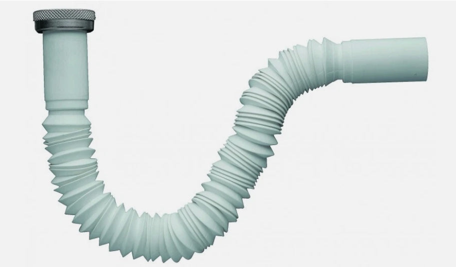 TUBO PER LAVELLO FLESSIBILE LAVABO UNIVERSALE 1-1/4 SCARICO FOGNARIO MADE ITALY