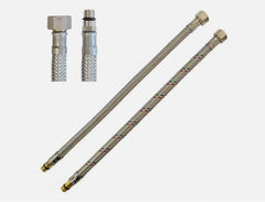 Flessibile per Miscelatore rubinetto Cucina Bagno INOX 3/8" ø10 x 35/50cm - 2PZ