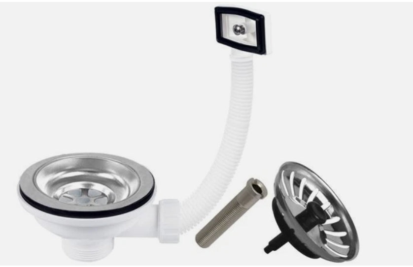 Piletta Lavello Cucina foro Ø 90 BASKET 1"1/2 pilettone con o senza troppo pieno