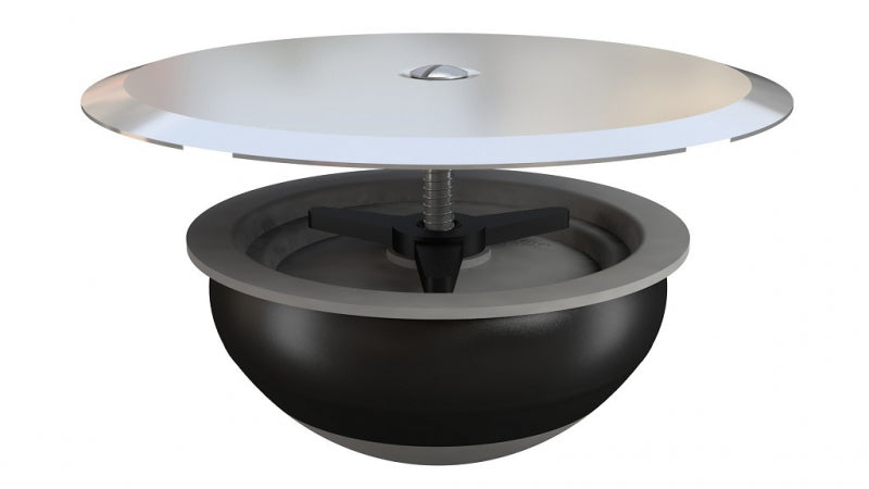 Tappo ø100per sifone a pavimento con piattella cromato  - bonomini