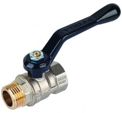 Valvola a Sfera Diritta M/F con Leva Nera – 1/2'