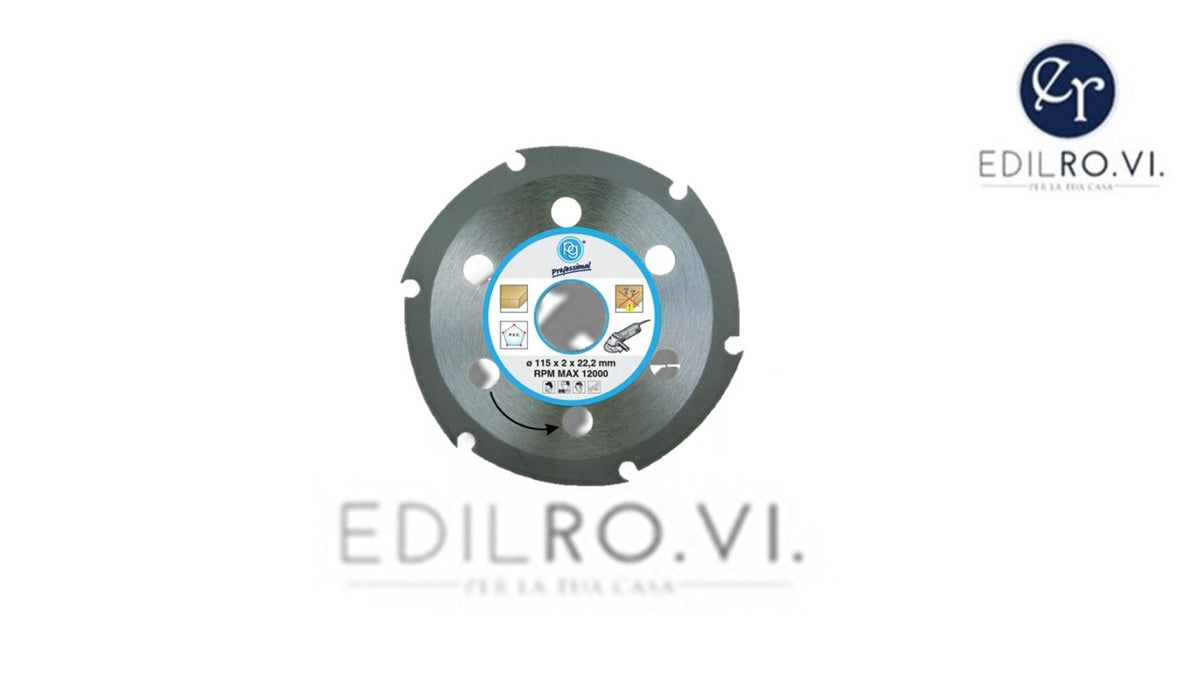 Disco abrasivo per legno professional 115x2 x22,2