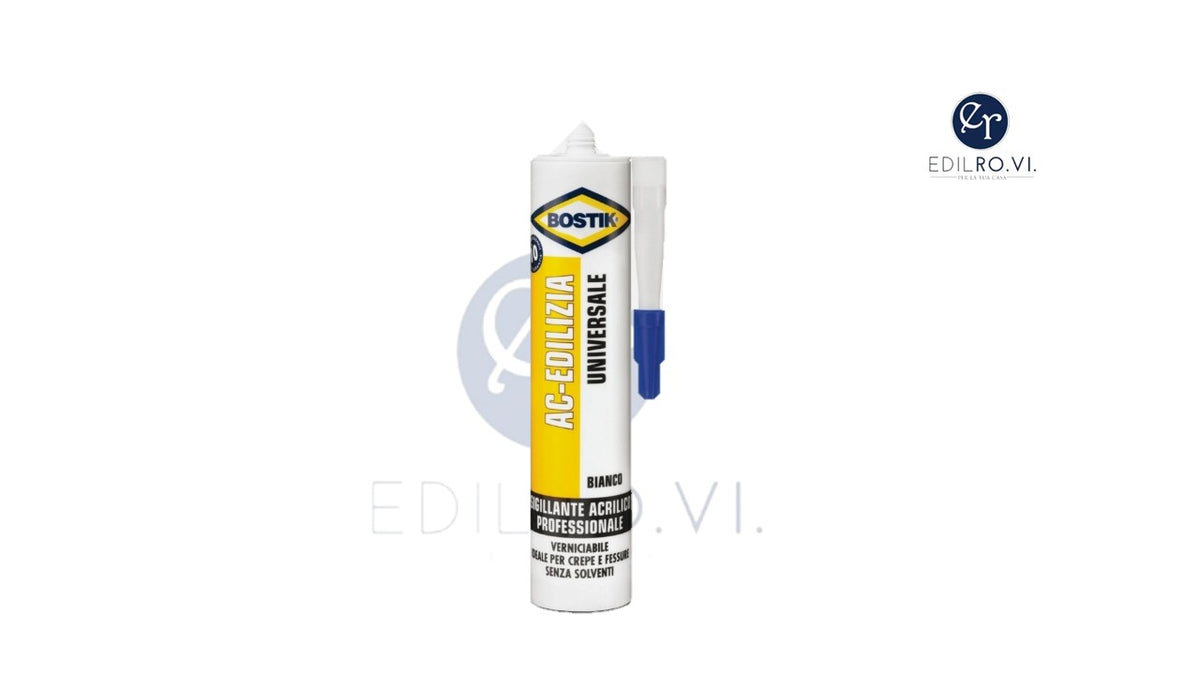 Sigillante Acrilico Bostik AC Edilizia Bianco 280 ml Verniciabile