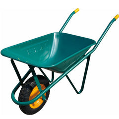 Carriola con vasca lamiera verde compresa ruota vespa export