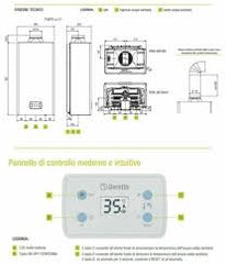 SCALDABAGNO BERETTA FONTE LX 11 LT CAMERA APERTA  GPL| METANO