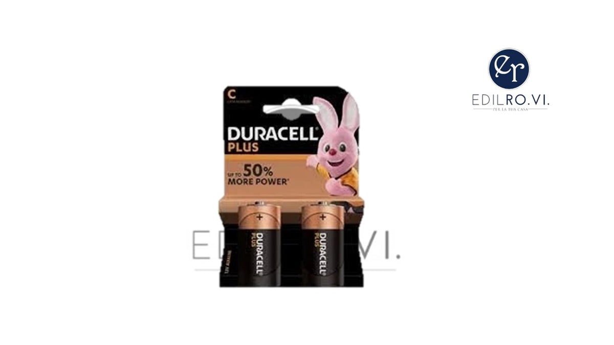 Duracell Plus C – Batterie Alcaline ad Alta Durata