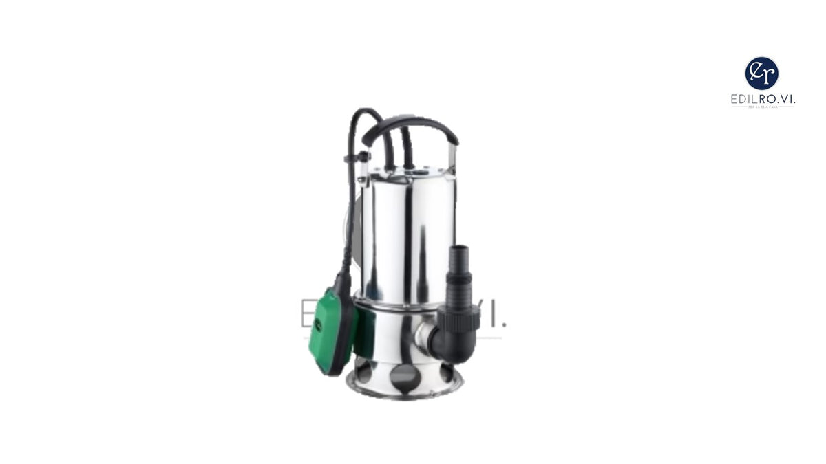 ELETTROPOMPA SOMMERSA INOX ACQUE SCURE 1100W- dirtypump1100s