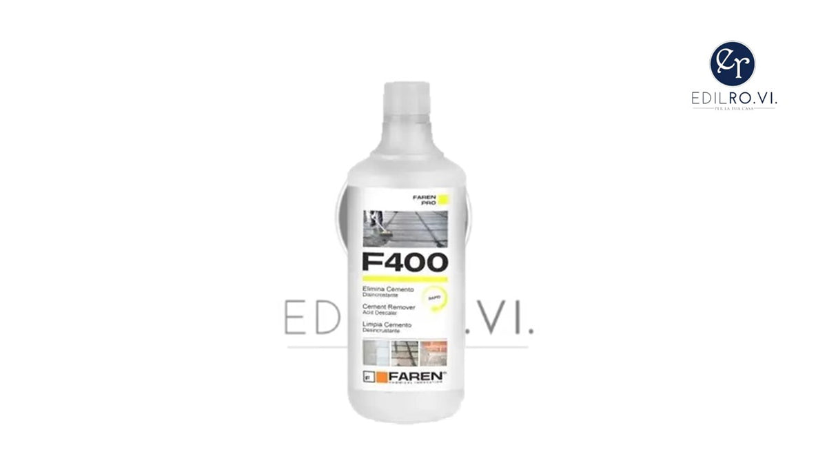 Faren F400 – Detergente Professionale 750ml per Rimozione Cemento e Calcare
