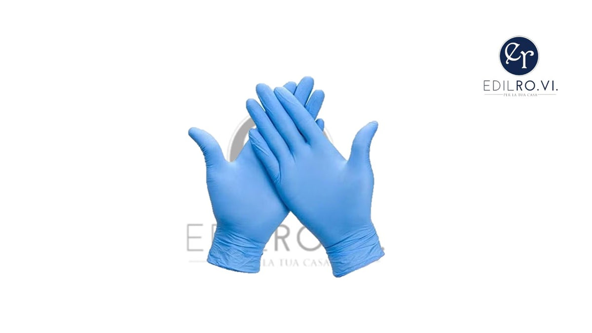Guanti nitrile monouso blu 100 pz.