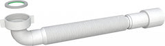 TUBO PER LAVELLO FLESSIBILE CURVO LAVABO UNIVERSALE 1-1/4 SCARICO FOGNARIO MADE ITALY