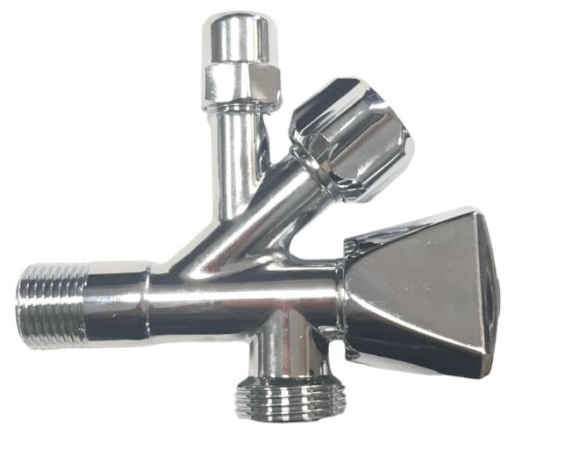 Rubinetto filtro  sottolavabo a vitone doppio uso con attacco lavatrice