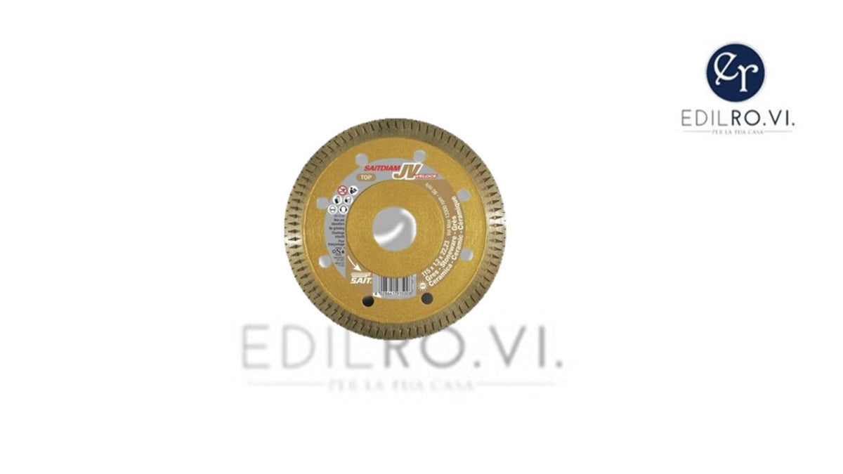 Disco diamantato Gres Porcellanato SAITDIAM 115x1,2x22,23