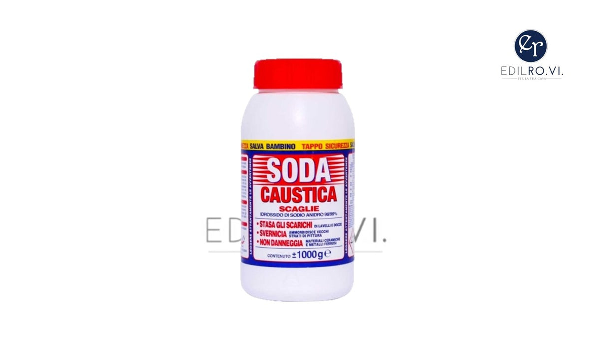Soda Caustica Marten 1 kg – Granuli Purissimi per Uso Domestico e Professionale