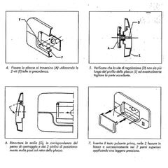 KIT NUOVA PLACCA PULSANTE ORIGINALE STIR BLITZ PER CASSETTA SCARICO BIANCA WC